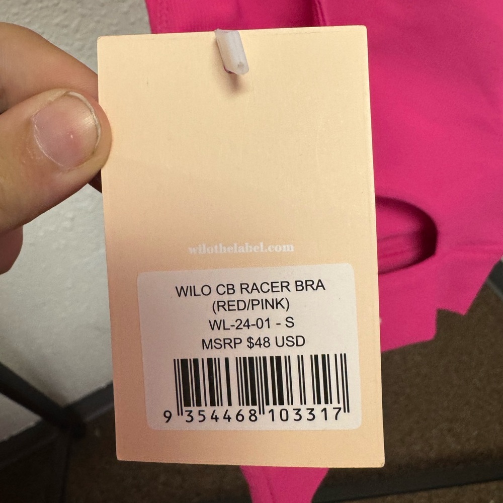 Pink Wilo CB Racer Bra - Picture 3 of 4